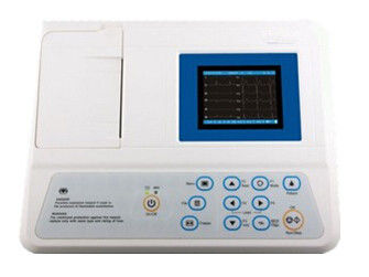 320 * 240 3,5 Inch LCD màu 250 trường hợp lưu trữ ECG 12 Dẫn 50mm 1 Định dạng kênh ghi âm Pin sạc Ni-MH pin